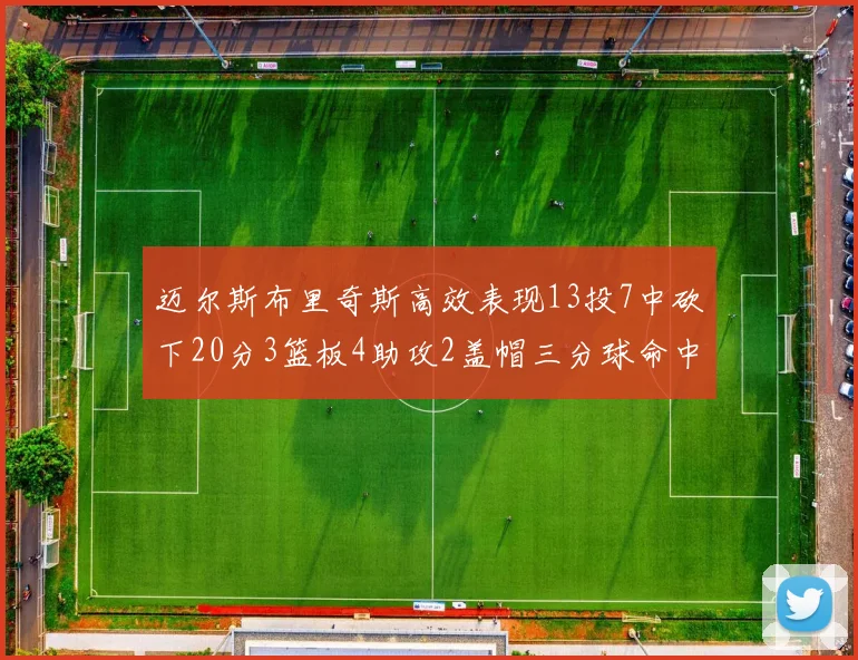 迈尔斯布里奇斯高效表现13投7中砍下20分3篮板4助攻2盖帽三分球命中率出色